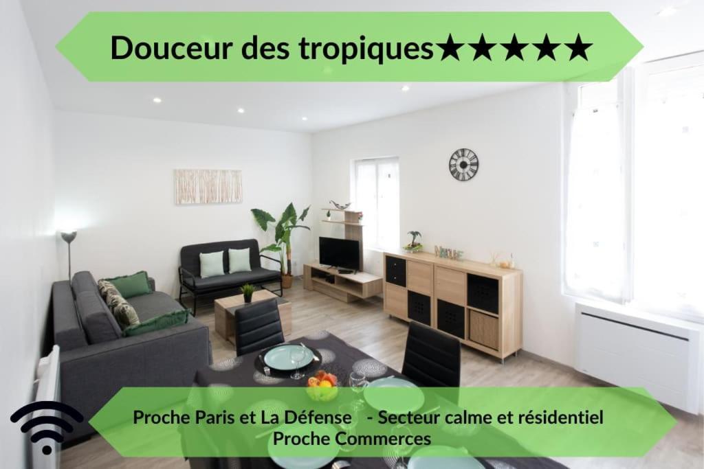 *Douceur Des Tropiques*Parisis Apartment Argenteuil Exterior photo